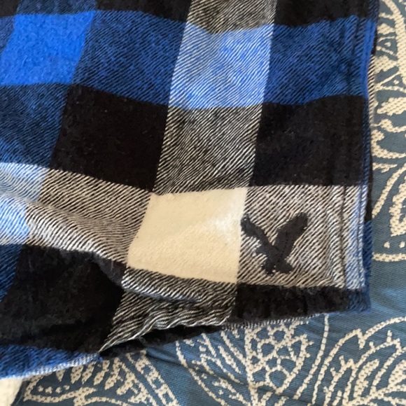 MENS AMERICAN EAGLE FLANNEL SHIRT SIZE LARGE - Picture 2 of 6